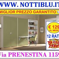 Letto a Scomparsa JERRY 1p _ 12 rate da 129 €