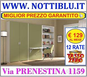 Letto a Scomparsa JERRY 1p _ 12 rate da 129 €