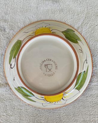 Piatto portafrutta in ceramica