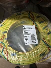 Cavo unipolare GIALLO VERDE 1,5 mm da 100 mt
