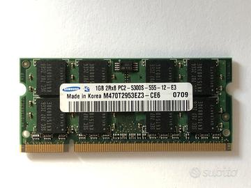 Memoria RAM Samsung 1GB DDR2 PC2-5300s