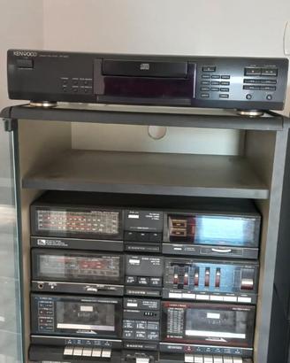 Impianto hi-fi vintage Sanyo e lettore CD  Kenwood