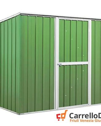 Casetta box giardino Acciaio 260x185 verde chiaro