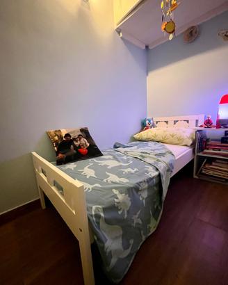 Lettino e materassobambini Ikea Kritter pecorelle