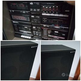 impianto stereo hi-fi Sanyo vintage 