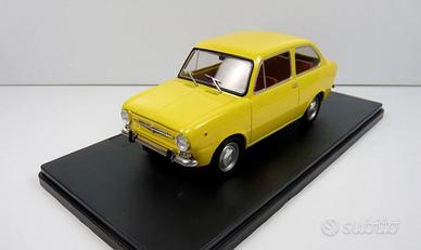 MODELLO AUTO FIAT 850 BERLINA GIALLA NO BURAGO