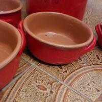 set di ciotole in terracotta più fagiolata