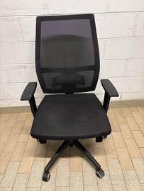 Sedia da ufficio ergonomica girevole con schienale