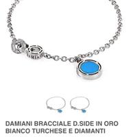 Bracciale originale DAMIANI 18kt diamanti turchese