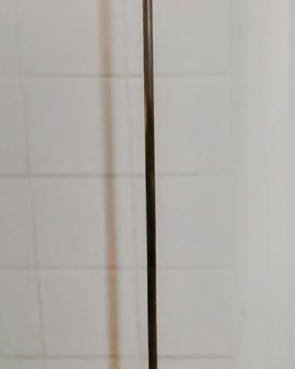 Lampada vintage in inox a tema tulipano