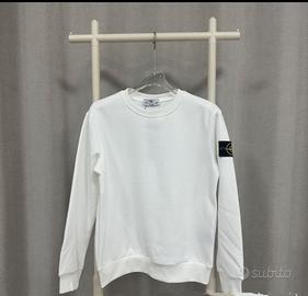 felpa stone Island bianca