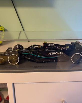 Modellino mercedes w14 hamilton