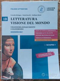 Libro Letteratura Visione del Mondo 1B ed. blu