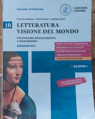 Libro Letteratura Visione del Mondo 1B ed. blu