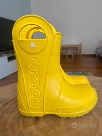 Stivali pioggia Crocs gialli taglia C11
