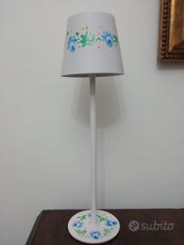 Lampada led dipinta ad olio