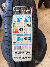 4 PNEUMATICI GIULIA D EPOCA 165/80/14 DULNLOP