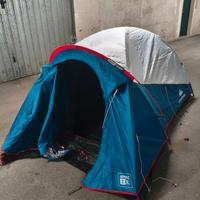 Tenda da campeggio e materasso decathlon