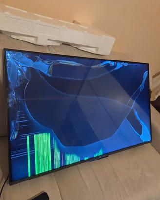 TV 43" TCL 4K SEMINUOVO DA RIPARARE STRISCE LED