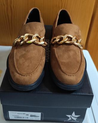 Mocassino donna 38 marrone