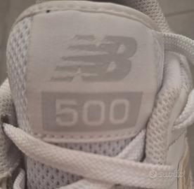 New Balance Modello 500 bianche 