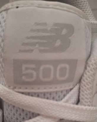 New Balance Modello 500 bianche 