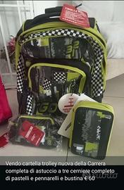 trolley nuovo Carrera completo di astucci