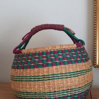 grande cesto intrecciato