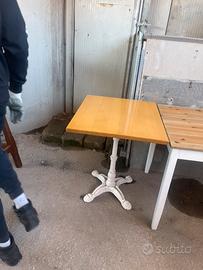 Tavolo gambo ferro battuto