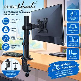 Supporto Monitor PureMounts 17"32" VESA Regolabile