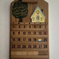 Calendario perpetuo in legno