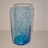 Bicchiere CocaCola vetro  azzurro McDonald's