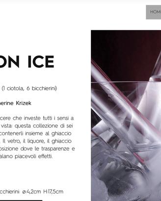 Set per vodka in vetro