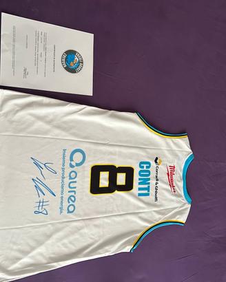 Completo Conti Vanoli Basket - autografato