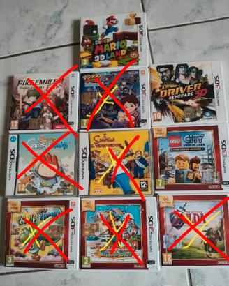 Giochi Nintendo 3ds e ds  (a lotto/singolo)