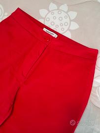 Pantaloni Naf Naf rossi in cotone