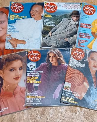 Lotto 12 Riviste Annabella moda vintage 1975 1980 