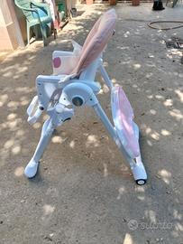 seggiolone rosa bambina 