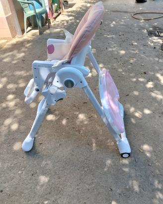 seggiolone rosa bambina 