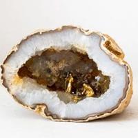 Presepe in geode di quarzo