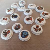 tappi corona da collezione Power Rangers nuovi