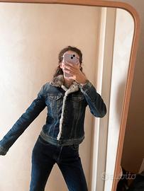 Giacca jeans Gas con pelo