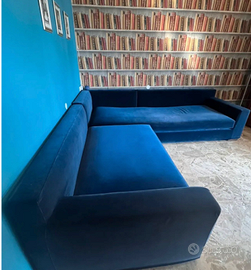 Divano angolare su misura – Velluto cotone 100%