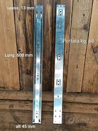 20 Guide scorrevoli per cassetti da mm 600