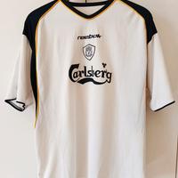 Reebok Liverpool 2001 02 Away Maglia Calcio TG L