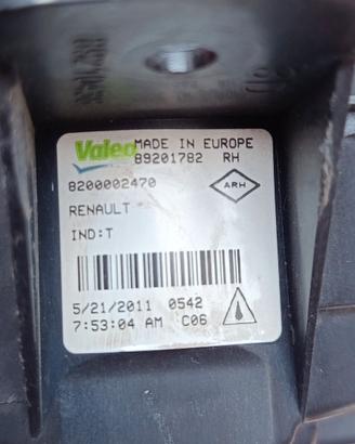 fendinebbia destro renault modus 2011  2a serie