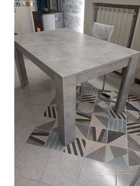 Tavolo rettangolare colore grigio pietra