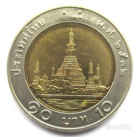 Moneta Thailandia 10 BAHT RAMA IX (WAT Arun) SPL.