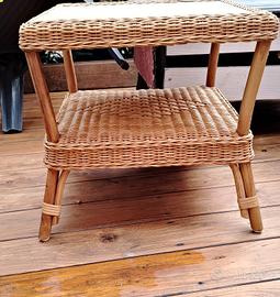 Tavolino in Rattan 50x50