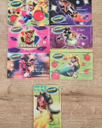 Schede lenticolari Mr Day Parmalat Crash Bandicot